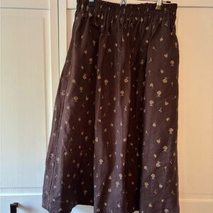 notPERFECTLINEN Sion skirt, espresso rose, size M